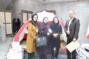 بازدیدمدیر گروه گسترش شبکه مرکز بهداشت استان مرکزی از غرفه مدیریت خطر بلایا و حوادث وزارت بهداشت درمان و آموزش پزشکی