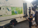 استقرار کلینیک سیار دندانپزشکی معاونت بهداشت استان در اردوی جهادی شهرستان خمین